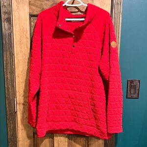 Michelle Mae Red Quilted Women's Hoodie